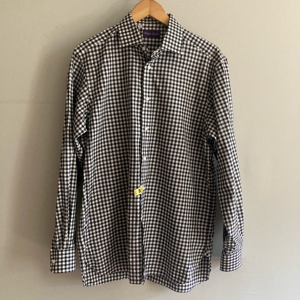 ralph lauren mens’ gingham dress shirt
